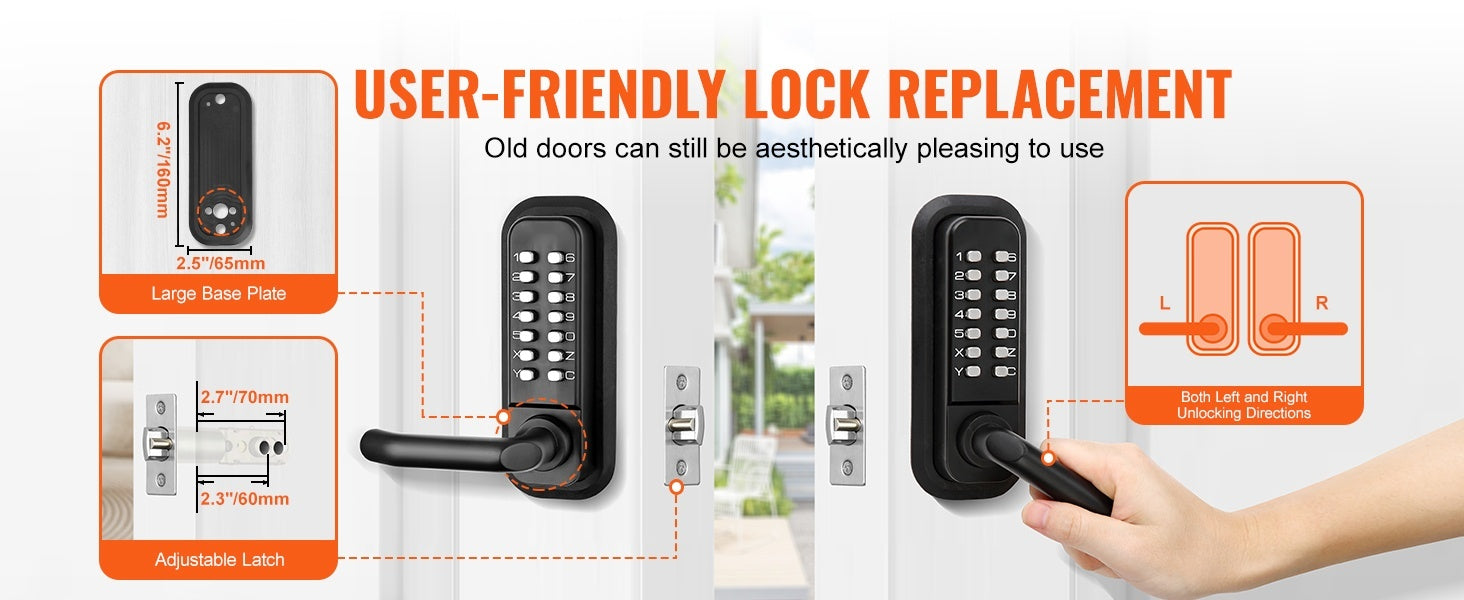TintMate™ Keyless Mechanical Door Lock