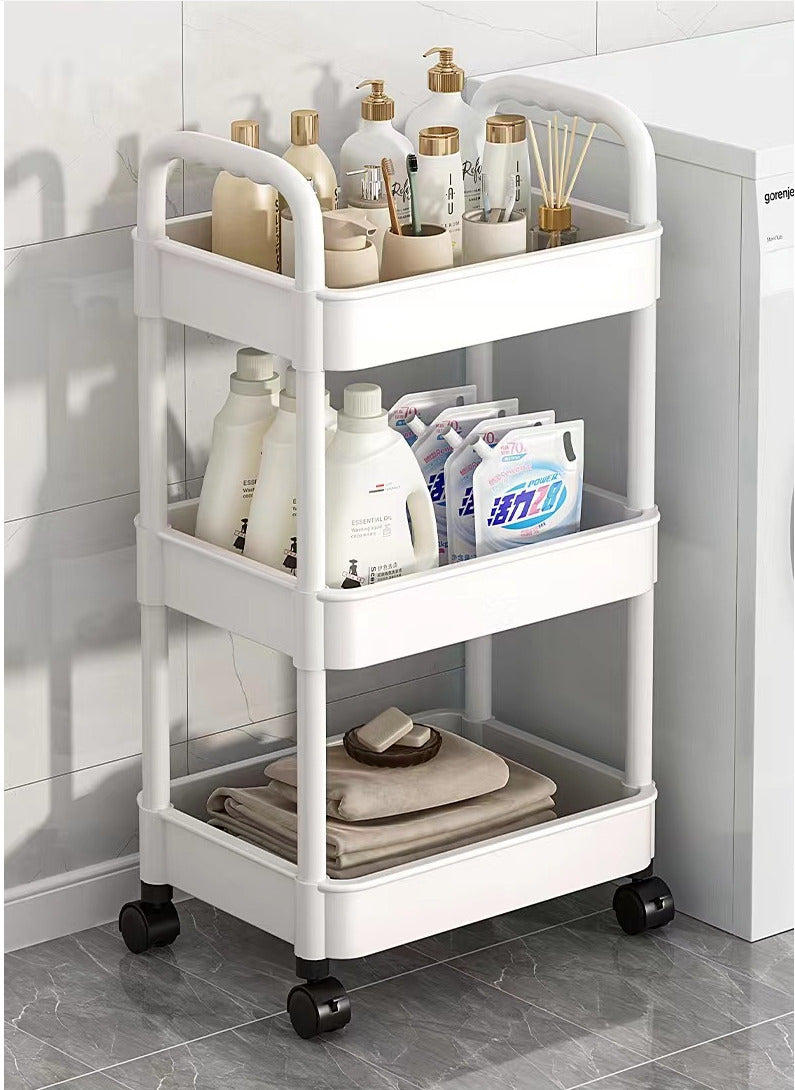 3-Tier Storage Trolley on Wheels