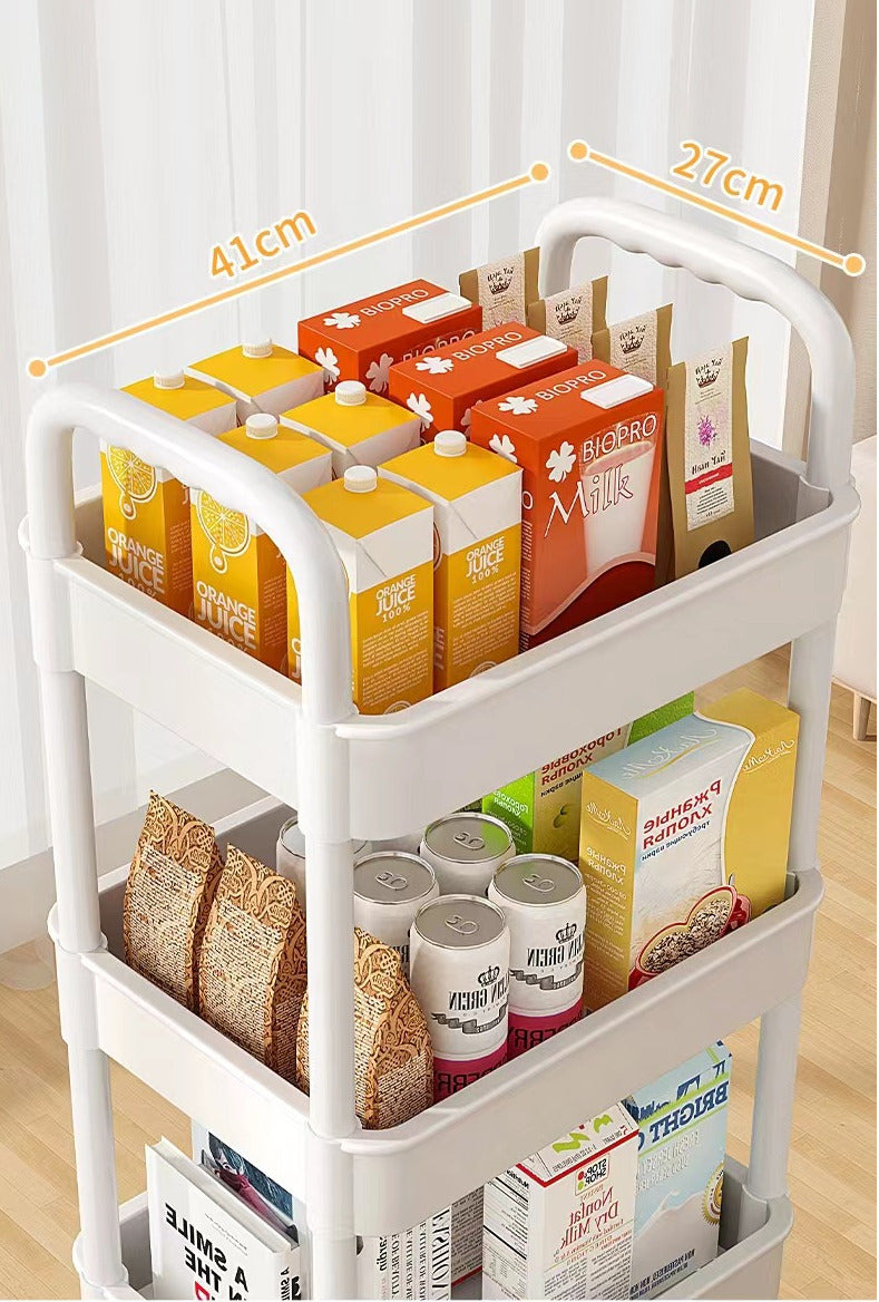 3-Tier Storage Trolley on Wheels