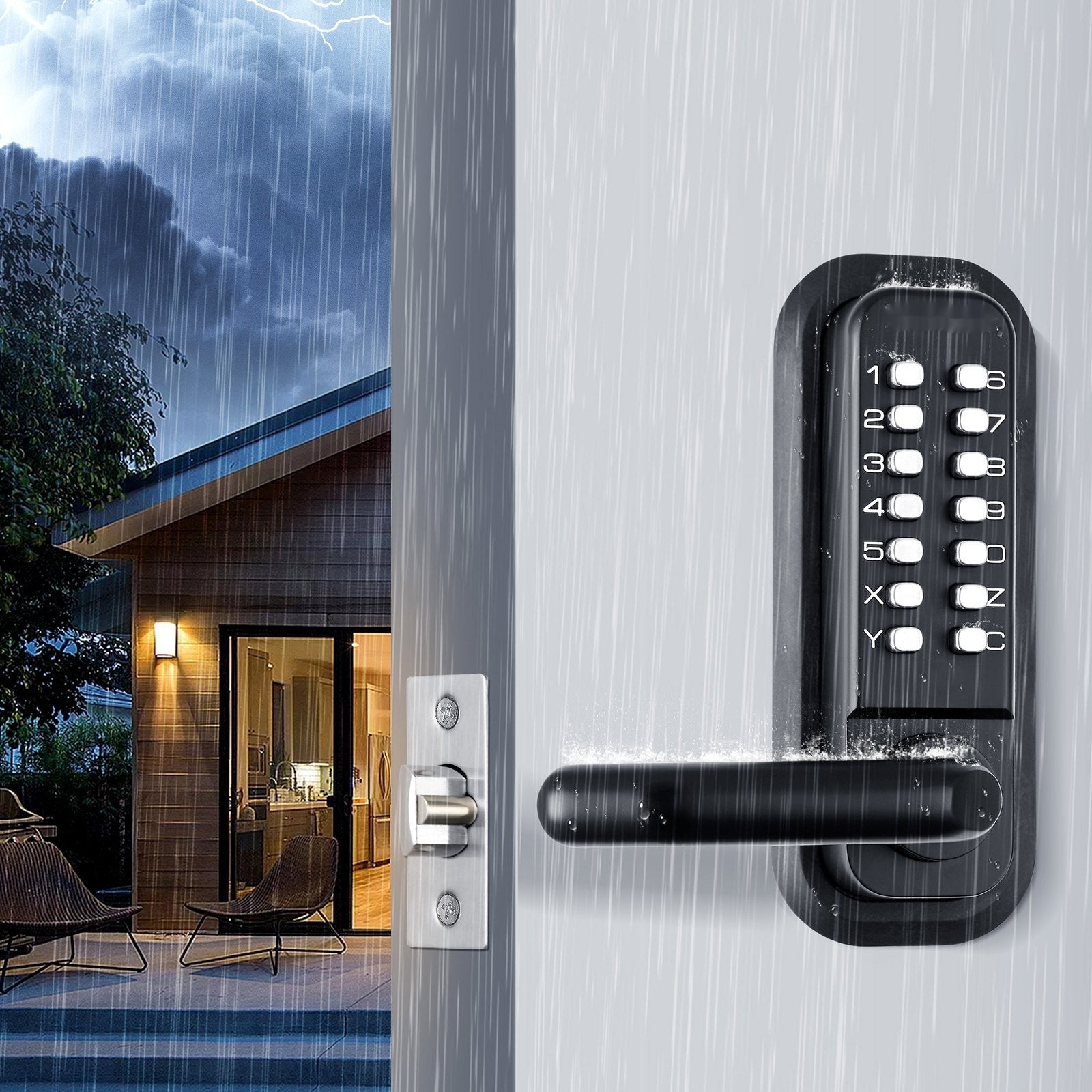 TintMate™ Keyless Mechanical Door Lock