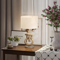 Natural Rope Table Lamp with USB Port