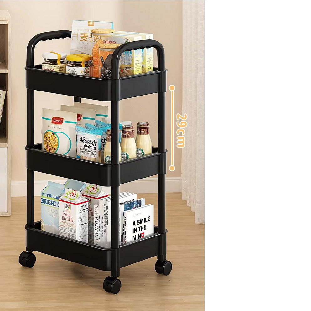 3-Tier Storage Trolley on Wheels
