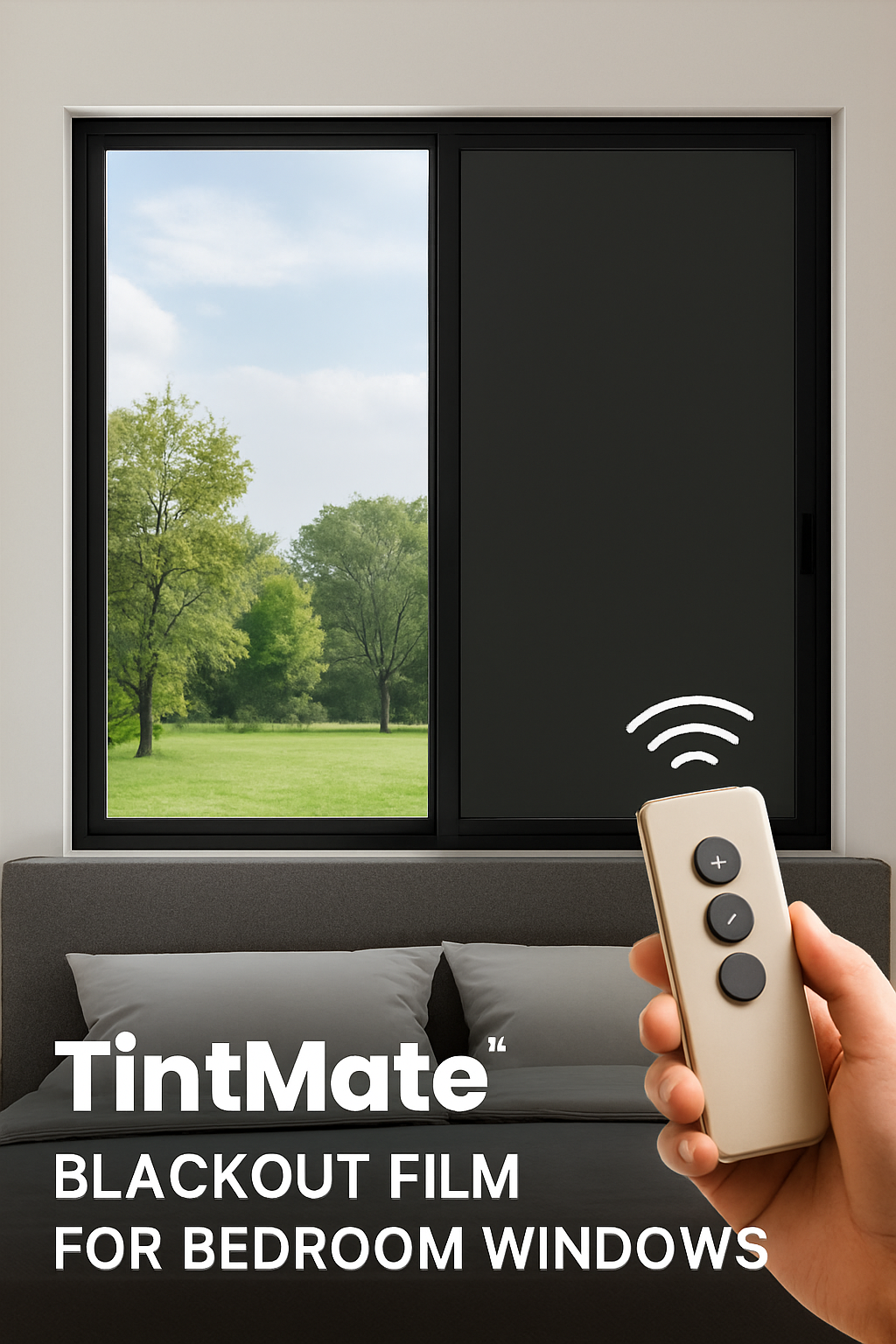TintMate™ Blackout Film for Bedroom Windows